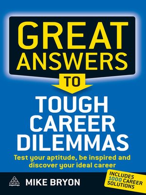 cover image of Great Answers to Tough Career Dilemmas